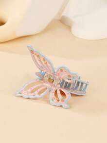 1pc Valentine's Day 3D Butterfly Claw Clip, Fashionable Hollow Fruit Print Hair Claw, Stylish And Versatile, Durable Hair Accessory, Non-Slip Hair Claw, Holiday Accessory Women Hair Accessories Fashion Hair Clips - Multicolor - View 2