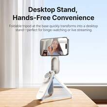 TELESIN TELEISN Mini Magnetic Smart Phone ZOOM Remote Control Selfie Stick Tripod For Iphone 17 16 15 14 13 Pro Promax Smart Phone Holder Wireless Remote Control Selfie Stick - Only Selfie Stick - View 8