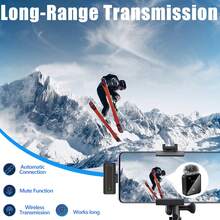 无线领夹式麦克风，兼容和Type-C接口，2.4G超低延迟，一键降噪，音量控制，便携式迷你电容录音麦克风，多种音频模式，适用于播客、音频/视频录制、会议、Vlog、采访、教学、游戏（300mAh可充电电池） - 黑色 - 查看 10