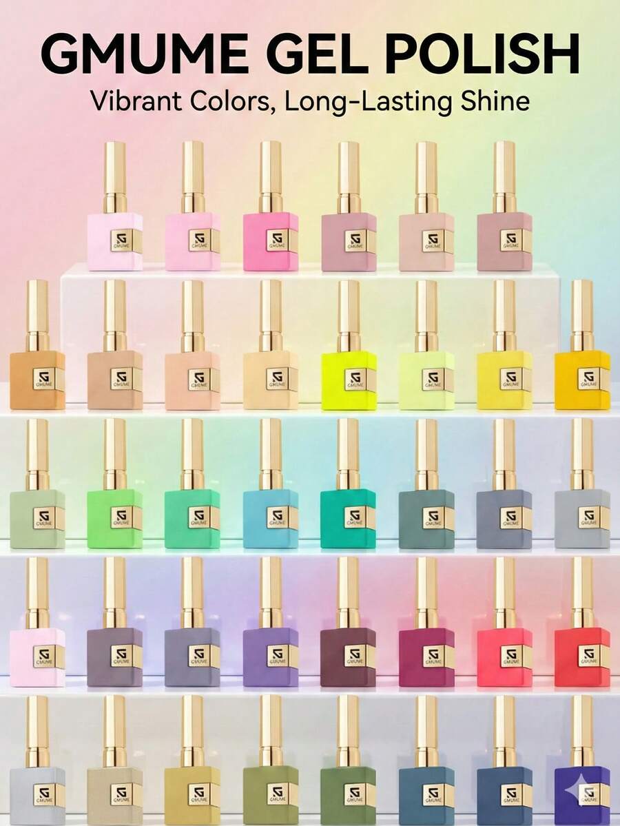16ml Large Capacity Gel Polish 66 Colors Set For Women Girl Gift Soak Off UV LED Nail Art Gel Varnish Bottle Matches Color Essential Winter Summer Holiday Manicure Design Base Top Coat Required - Multicolor - View 1