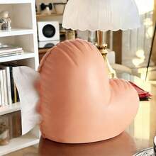 1pc Heart-Shaped Tissue Box, Luxury Aesthetic Facial Tissue Holder For Living Room, Sofa, Dining Table, Creative Design - One Size - View 5