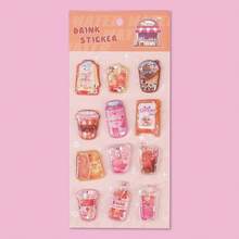 Autocollants 3D gaufrés de dessins animés, autocollants mignons pour fournitures scolaires et de bureau, pour scrapbooking, journal intime, variété de styles - Multicolore - Voir 5