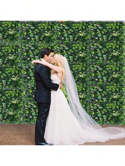 1pc Artificial Plant Wall Roll,Privacy Fence Wall Screen,UV-Anti Ivy Privacy Fence Wall Screen,Faux Greenery Panels Backdrop,Boxwood Ivy Vine Leaf Hedge Fence Panels For Indoor Outdoor Green Wall Decor