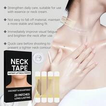 Instant Firming Neck Tape - Lifting Firming Enhance Skin Elasticity Reduce Sagging Skin Fade Fine Lines Anti-Wrinkle Improve Skin's Smoother Invisible Easy Wear - 20 Patches/Box - Neck Tape - View 12