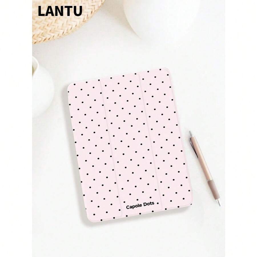 1pc Polka Dot Printed Tablet Protective Case, Compatible With Apple IPad 10.2" / IPad Pro 11" 2020/2021, IPad (A16) 11" 11th Gen 2025, IPad 9th/10th Gen, Apple Air 4th 10.9", Galaxy Tab S6 Lite 10.4", /, Anti-Drop, With Pencil Slot, Sleep/Wake Support, Romantic Gift For Friends And Family - 多色-6 - 查看 1