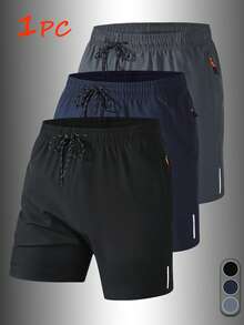 [Ra mắt trước Xuân/Hè] 1 Áo khoác thể thao ngoài trời cho nam, chạy bộ, đi bộ, tập thể dục, màu trơn, sọc phản quang, túi có khóa kéo, sọc đen trắng, dây rút - màu đen - Xem 1