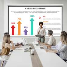 Manual Pull Down Projector Screen, 100 Inch 16:9 4K 1080 HD Retractable Projector Screen, Auto-Locking Portable Projection Screen, Portable Projector Movie Screen For Family Home Office Theater - Manual Pull-down 100 Inch - View 1
