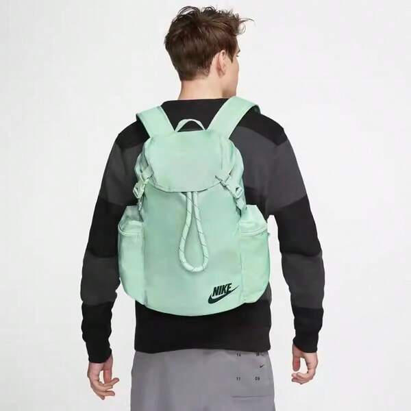 Mochila ligera de verano para uso al aire libre, unisex de Nike. Mochila deportiva casual y cómoda, con cordón, espaciosa para estudiantes y bolsa para laptop.