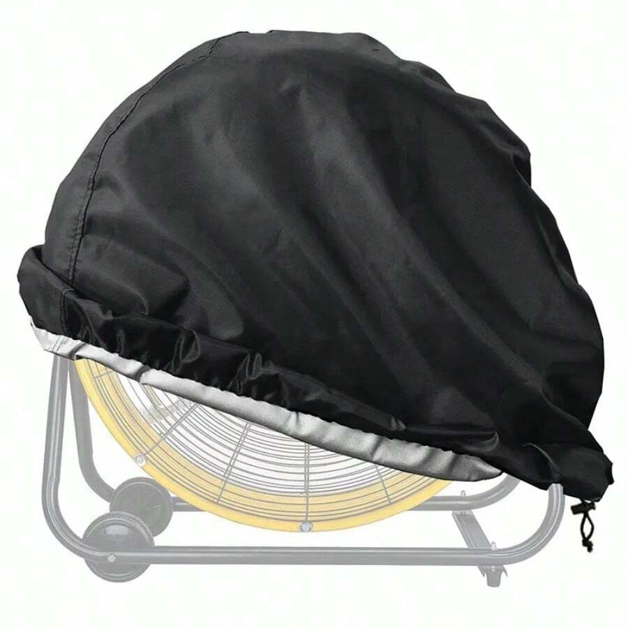 Protective Cover For Industrial Fans, Waterproof And Dustproof, Suitable For High-Speed, Belt-Driven Industrial Fans, Black - Black - View 1