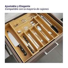 zxxBluelander Organizador de Cubios Expande 33-52  Organizador Cubio con 9 Compartimientos Organizador para Caon Organizador de Cubios Bau Portacubiosorganizador de cocina - Madera - Ver 5