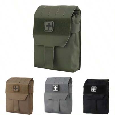 1pc Modular MOLLE Waist System With Detachable Pouch - Quick-Deploy Hunting & Sport Pack, Tactical EDC Organizer With Reinforced Stitching For Hunters/Competition Shooters, 500D Nylon