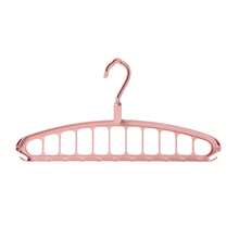 Folding Multi-Hole Clothes Hanger Non-Slip Space Saving Wardrobe Storage Rack - Multicolor - View 11
