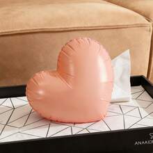 1pc Heart-Shaped Tissue Box, Luxury Aesthetic Facial Tissue Holder For Living Room, Sofa, Dining Table, Creative Design - One Size - View 3