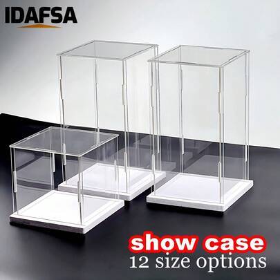Acrylic Display Case, Assembled Transparent Acrylic Box, Alternative To Glass Box, Used For Displaying Figurines, Home Storage And Organization