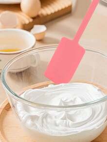 1pc Grade Silicone Cream Cake Spatula,Silicone Large Scraper,Baking Scraper,Cake Scraper, Cream Scraper,Silicone Spatula,Silicone Butter Scraper,Extended Handle Baking Silicone Scraper,Cooking Spatula,Salad Stirring Spatula,Cake Cream Cooking Silicone Spatula,Baking Tool,Non Stick Silicone Spatula For Kitchen Cooking - Multicolor - View 8