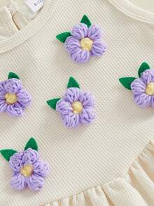 Baby Girls Tank Top Co-Ords - Purple - View 6