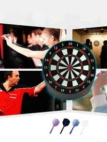 24/12个/5个一体式飞镖镖翼和镖杆，个性化不易碎二合一飞镖镖翼和镖杆套装 - 彩色 - 查看 5