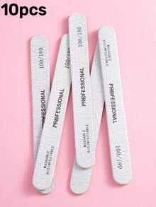 10/5PCS Nail File And Buffer Set - Professional Manicure Tools Kit With 100/180 Grit, Portable Nail Care Kit For Home/Salon,Strip Shape - Multicolor - View 10