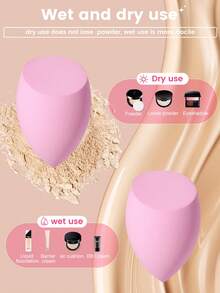 这款24件套的Eid节日化妆刷套装包含15支柔软的化妆刷，例如散粉刷、腮红刷、轮廓刷、高光刷、粉底刷、鼻影刷、眼影刷、眉刷、唇刷和细节刷；此外还包含3个液体化妆蛋、4个三角粉扑、1个睫毛夹和1个刷子清洁碗。适合初学者、专业化妆师和新手美妆爱好者使用。 - 粉色 - 查看 8