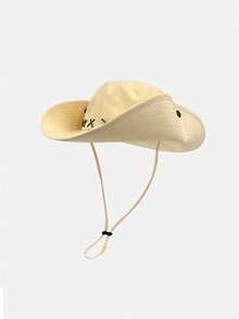 Retro Western Cowboyhut, geeignet für Frauen, Outdoor-Wandern, Reisen, Sonnenschutz, auch als Herrenfischerhut - Verschiedenfarbig - Übersicht 8