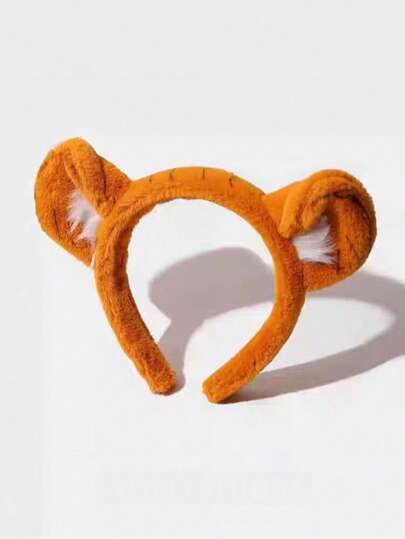 可爱卡通老虎耳朵发箍，毛绒动物耳朵发圈，角色扮演发饰发箍发圈