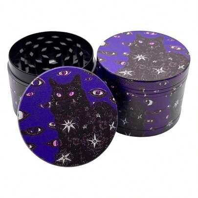 2" Black Cat Grinder Kitten Printing Grinder