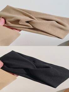 1PC/2PCS/3PCS/Women's Thick Winter Headband - Soft Solid Color Hair Accessory, Elegant Bohemian Style Loose Headband, Suitable For Cold Weather, Christmas, Thanksgiving, And Holiday Gifts Multi Functional Headband, Winter Headband, Women's Winter Warm Headband, Soft Headband, Elastic Headband, Women's Elastic Headband (Due To Lighting Reasons, There May Be Some Color Difference In Photos Taken) - Multicolor - View 27