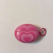 极简多层粉色爱心挂环耳机保护套，兼容华为Freebuds 7i、Freebuds 2、Freebuds SE3、Freebuds 5i、Pro 3耳机，可爱韩版 - 粉色 - 查看 8