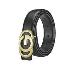 1条女士时尚百搭金色扣环腰带，牛仔裤腰带 - 彩色 - 查看 8