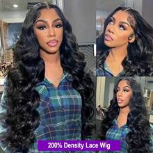 3 Seconds Wearable No Glue Needed, 200% Density 5x5 HD Wavy Lace Closure Wig And 13x4 HD Lace Front Piece Chocolate Brown Wavy Wig, HD Lace No Glue Brown With Baby Hair Wig - Natural & Black - View 5