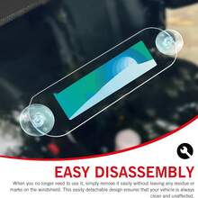 2pcs Car Windshield Toll Pass Holder Clips, Acrylic Card Clips With Strong Suction Cup, Fit Most Toll Passes - 2-piece Set - View 6