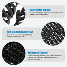 20 Pcs 15.7" X 15.7" Interlocking Drainage Floor Tile, Garage Floor Tiles PP Splicing Drainage Mat For Deck, Pool, Patio, Shower, Kitchen, Balcony - A - View 5