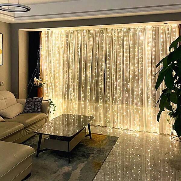 LED仙女灯串，USB供电，8种灯光模式，带遥控器，适用于圣诞节、卧室、室内、室外、婚礼、斋月、派对和节日装饰。