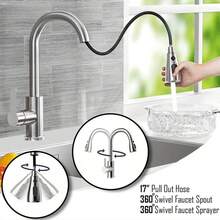 1PC 360 Degree Rotating Stainless Steel Kitchen Faucet, Easy To Clean Without Dead Corners - A - View 7