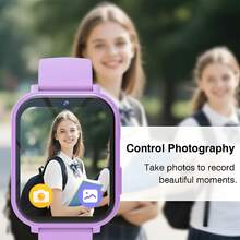 智能游戏手表，带摄像头、相册、录像机、18款内置游戏、计算器、日历、LED灯，是完美的节日礼物！ - 彩色 - 查看 4