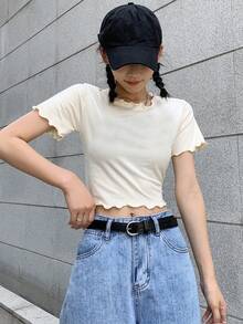 简约纯色新款PU微孔扣腰带，时尚百搭男女通用休闲腰带 - 彩色 - 查看 2