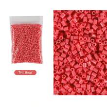 1100 hạt nhựa nhỏ 2.6mm hình ghép pixel, hạt sắt nung chảy, hạt trang trí thủ công chất lượng cao, tự làm đồ thủ công. - Đậu - Xem 19
