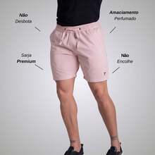 Kit Of 3 Men's Denim Twill Shorts, Premium Men's Bermuda Shorts - 米色/藏青色/粉紅色 - 查看 2
