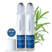 Be Bodywise Rosemary Hair Growth Serum Roll On 25 Ml – 3% Rosemary, 3% Redensyl & 2% Anagain | DHT-Blocking Scalp Serum Boosts Oxygen Flow, Reduces Hair Fall | Paraben/Sulfate-Free | Women & Men - Màu xanh lam - Xem 1