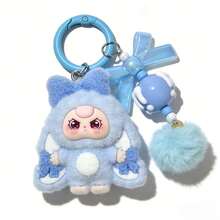 紫色、黄色、粉色毛绒潜水员钥匙扣一件，情人节礼物 - 彩色 - 查看 7