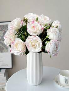 1/3件装，仿真玫瑰花束，触感逼真，家居装饰，餐桌摆设，适合情人节/周年纪念日，摄影道具 - 彩色 - 查看 8