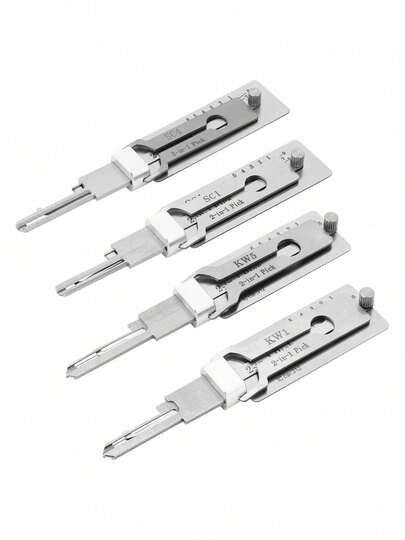 1pc 2-In-1 Emergency Access Tool SS001PRO SS002PRO KW1 KW5 SC1 SC4 R52 M1/MS2 SS002R, Civilian Lock Pick Set, Portable, High Precision Lock Pick Tools