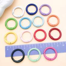 2pcs Mixed 24mm Round Spring Clasp Sets For DIY Bracelets, Necklaces & Earrings - Jewelry Making Supplies - Multicolor - View 4