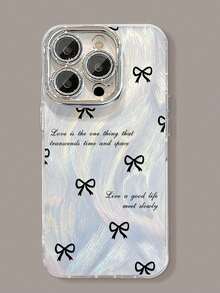 1pc Elegant Butterfly Stand Phone Case Compatible With IPhone 11/12/13/14/15/16/17 Pro Max - Silver - View 2