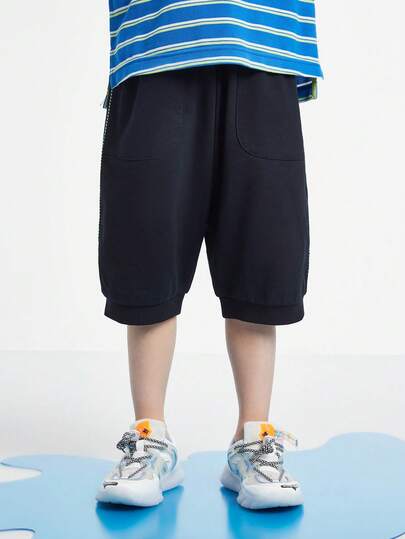 Annil Children's Boys' Short Pants - Summer New Style Casual Sports Pants With Stretch, Stylish , Thin Mid-Rise Pants