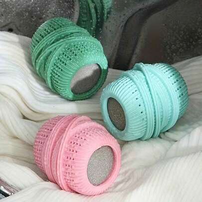 1 quả cầu chống rối quần áo, giúp giảm tình trạng quần áo bị rối, lọc bụi vải bay, giữ lại bụi vải hiệu quả trong máy giặt và máy sấy, thích hợp sử dụng trong giặt giũ.