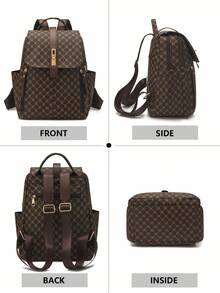 Multifunctional City Backpack | Interpreting The Aesthetics Of All-Scenario Travel, Unlocking Absolute Visual Sovereignty For Commuting, Travel, And Daily Life. A Set Of Equipment With A Scientific Three-Mode Matrix: The Entire Series Is Equipped With Adjustable Shoulder Straps And Top Carry Handle - Multicolor - View 4