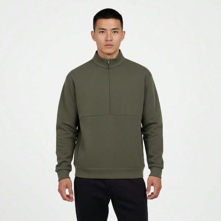 Nike Men's AS M NK DF 24.7 IS HZ Knit Sweatshirt HQ6954-325 - Green - View 1