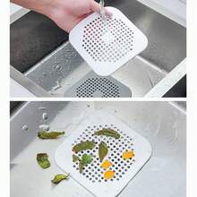 硅胶排水盖，厨房水槽防堵塞过滤贴纸，浴室排水口毛发收集器，过滤网 - 家居必备，厨房用品，厨房配件，厨房工具 - 彩色 - 查看 6
