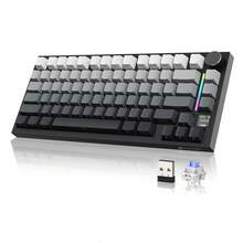 ATTACK SHARK X820Ultra 75% 无线机械游戏键盘，支持热插拔轴体，垫片式安装设计，RGB 背光，蓝牙/2.4G/有线连接，可自定义，配备智能 TFT 显示屏和旋钮，QMK 固件 - 彩色 - 查看 15